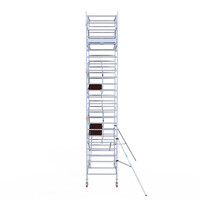 Euroscaffold Euroscaffold Euro 135x305x8,2m werkhoogte carbon vloer dubbele voorloopleuning