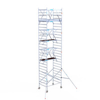 Euroscaffold Euroscaffold Euro 135x190x9,2m werkhoogte carbon vloer dubbele voorloopleuning