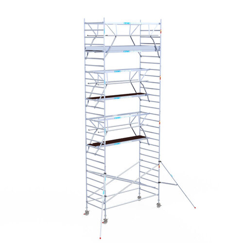 Euroscaffold Euroscaffold Euro 135x305x9,2m werkhoogte carbon vloer dubbele voorloopleuning