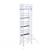 Euroscaffold Euroscaffold Euro 135x250x10,2m werkhoogte carbon vloer dubbele voorloopleuning
