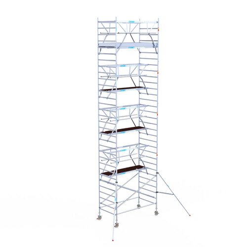 Euroscaffold Euroscaffold Euro 135x250x10,2m werkhoogte carbon vloer dubbele voorloopleuning