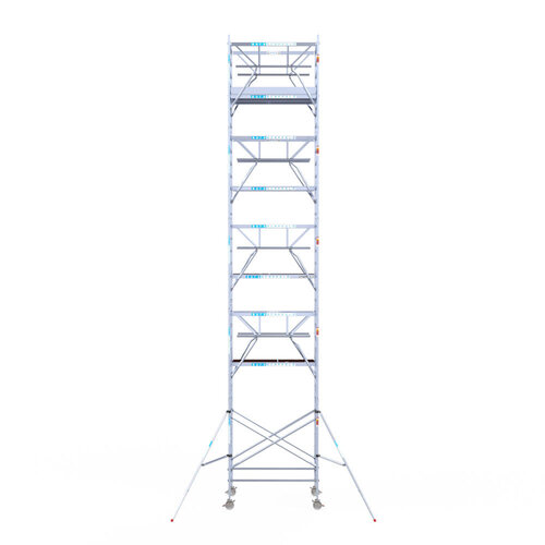 Euroscaffold Euroscaffold Euro 135x190x11,2m werkhoogte carbon vloer dubbele voorloopleuning