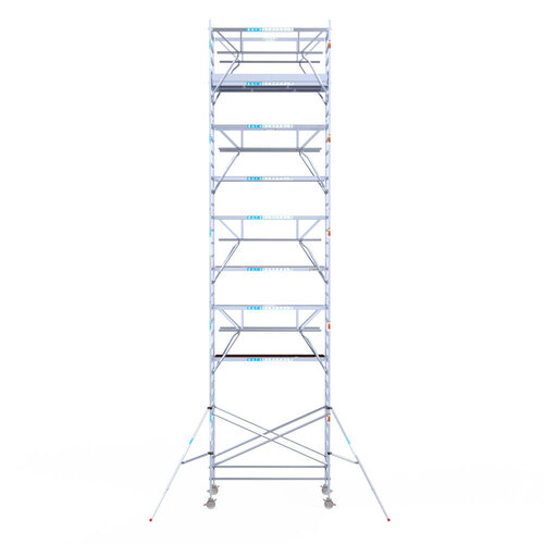 Euroscaffold Euroscaffold Euro 135x250x11,2m werkhoogte carbon vloer dubbele voorloopleuning