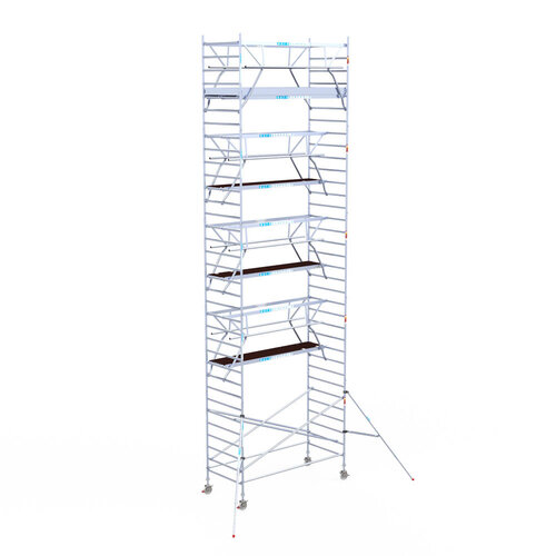 Euroscaffold Euroscaffold Euro 135x305x11,2m werkhoogte carbon vloer dubbele voorloopleuning