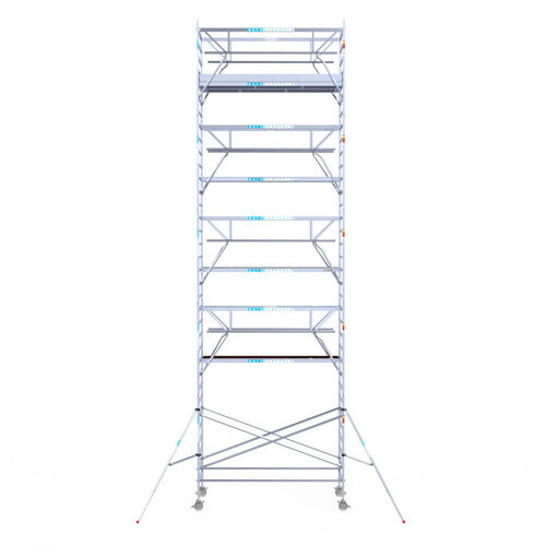Euroscaffold Euroscaffold Euro 135x305x11,2m werkhoogte carbon vloer dubbele voorloopleuning