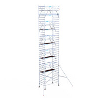 Euroscaffold Euroscaffold Euro 135x250x12,2m werkhoogte carbon vloer dubbele voorloopleuning