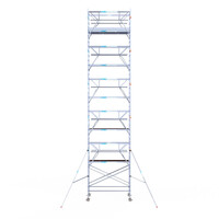 Euroscaffold Euroscaffold Euro 135x250x12,2m werkhoogte carbon vloer dubbele voorloopleuning