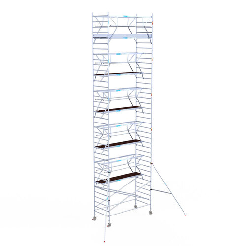 Euroscaffold Euroscaffold Euro 135x305x12,2m werkhoogte carbon vloer dubbele voorloopleuning