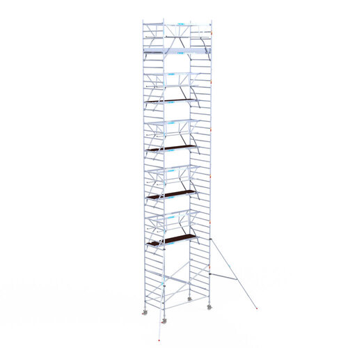 Euroscaffold Euroscaffold Euro 135x250x13,2m werkhoogte carbon vloer dubbele voorloopleuning