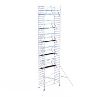 Euroscaffold Euroscaffold Euro 135x305x13,2m werkhoogte carbon vloer dubbele voorloopleuning