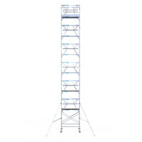 Euroscaffold Euroscaffold Euro 135x190x14,2m werkhoogte carbon vloer dubbele voorloopleuning