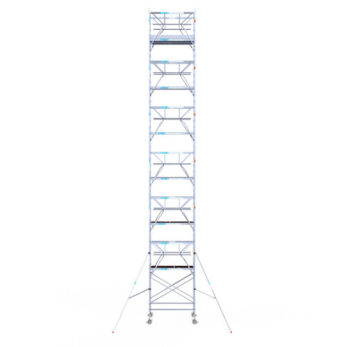 Euroscaffold Euroscaffold Euro 135x190x14,2m werkhoogte carbon vloer dubbele voorloopleuning