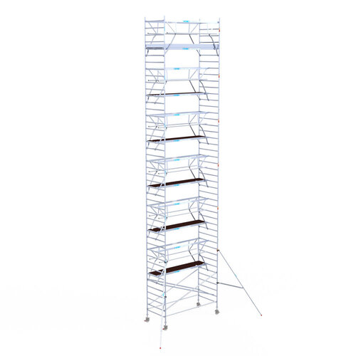 Euroscaffold Euroscaffold Euro 135x305x14,2m werkhoogte carbon vloer dubbele voorloopleuning