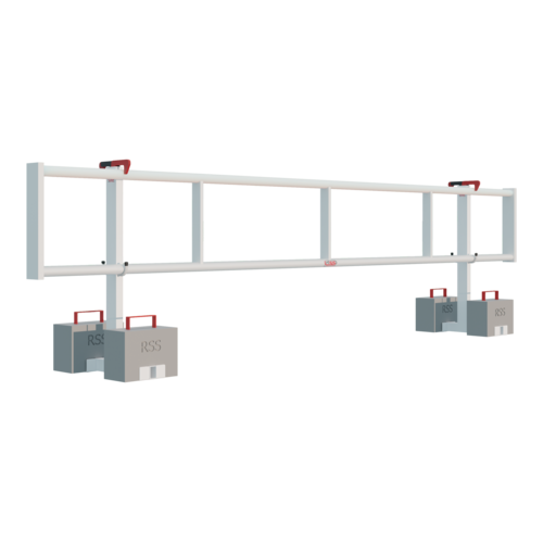 RSS Dakrandbeveiliging RSS Dakrandbeveiliging Plat dak Compact (60 cm) set 8 meter