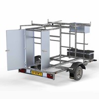 Euroscaffold Steigeraanhanger 2,5 meter - Afsluitbaar