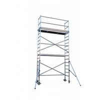 Euroscaffold Euro rolsteiger 75 x 305 x 6,2m werkhoogte met lichtgewicht platform