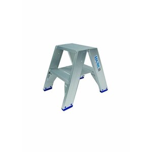 Solide Dubbele Trap 2x2 treden (max. werkhoogte 2,30 m) Solide Dubbele Trap 2x2 treden (max. werkhoogte 2,30 m)