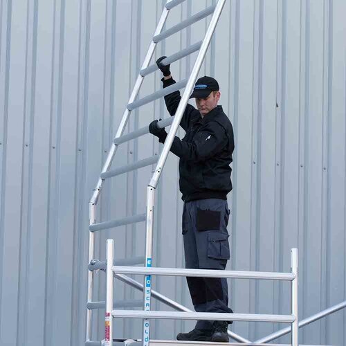 Euroscaffold Rolsteiger 90x190x11,2m werkhoogte incl carbon decks
