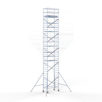 Euroscaffold Rolsteiger 90x190x12,2m werkhoogte incl carbon decks