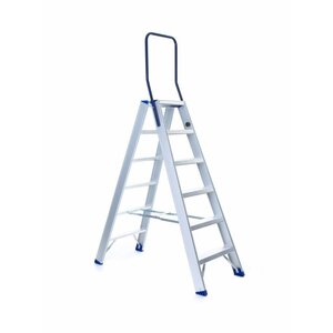 Eurostairs Eurostairs Dubbele trap professioneel 6 treden Eurostairs Eurostairs Dubbele trap professioneel 6 treden