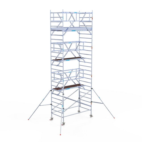 Euroscaffold Rolsteiger Professional 135x250 8,2m werkhoogte carbon vloer dubbele voorloopleuning