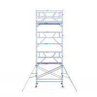 Euroscaffold Rolsteiger Professional 135x250 8,2m werkhoogte carbon vloer dubbele voorloopleuning