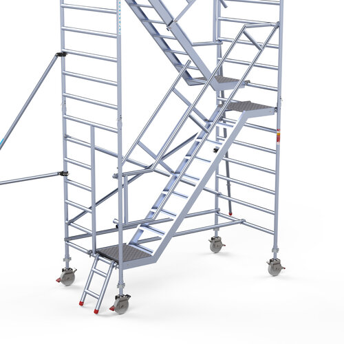 Eurostairs Steigertrap dubbele buitenleuning 250cm