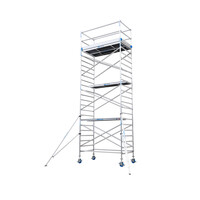 Euroscaffold Aanhanger + Rolsteiger Professional 135 x 250 x 8,2m werkhoogte incl. dubbele voorloopleuning