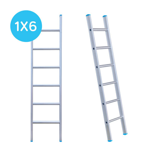 Eurostairs Eurostairs Ladder enkel recht 1x6 sporten