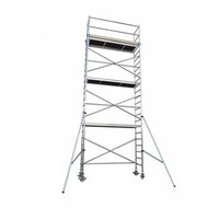 Euroscaffold Euro rolsteiger 75 x 190 x 8,2m werkhoogte met lichtgewicht platform