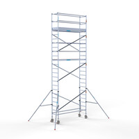 Euroscaffold Euro rolsteiger 75 x 250 x 8,2m werkhoogte met lichtgewicht platform
