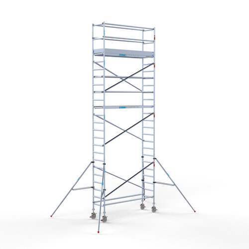 Euroscaffold Euro rolsteiger 75 x 250 x 8,2m werkhoogte met lichtgewicht platform