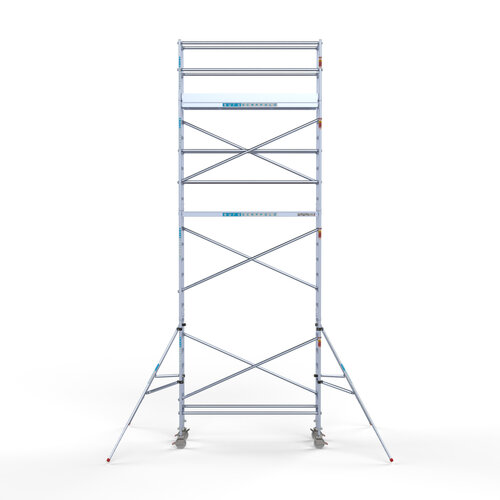 Euroscaffold Euro rolsteiger 75 x 250 x 8,2m werkhoogte met lichtgewicht platform