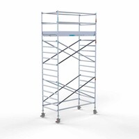Euroscaffold Euro rolsteiger 135 x 250 x 6,2m werkhoogte met lichtgewicht platform
