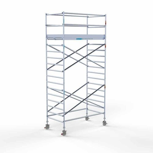 Euroscaffold Euro rolsteiger 135 x 250 x 6,2m werkhoogte met lichtgewicht platform