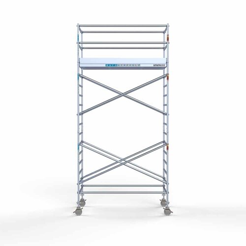Euroscaffold Euro rolsteiger 135 x 250 x 6,2m werkhoogte met lichtgewicht platform