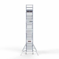Euroscaffold Euro rolsteiger 135 x 250 x 10,2m werkhoogte met lichtgewicht platform