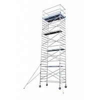 Euroscaffold Euro rolsteiger 135 x 190 x 12,2m werkhoogte met lichtgewicht platform