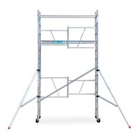 Euroscaffold Kamersteiger 75x190x 4.7m werkhoogte incl. stabilisator verstelbare rolsteiger wielen