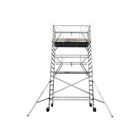 Euroscaffold Rolsteiger Euro 135 x 305 x 10,2m werkhoogte incl. lichtgewicht platform + enkele voorloopleuning