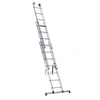 Altrex Altrex All Round driedelige ladder ongecoat 3x7 treden