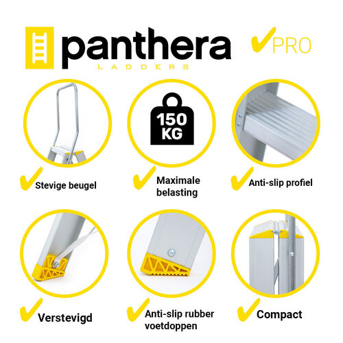Panthera Premium dubbele trap 2x6 treden