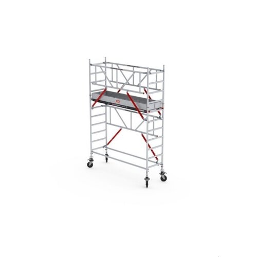 Altrex Rolsteiger RS TOWER 51-S met Safe-Quick® 2 Guardrail en Fiberdeck – 75x185 4,2m werkhoogte