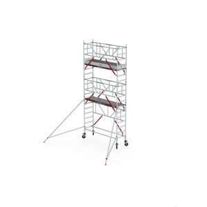 Rolsteiger RS TOWER 51-S met Safe-Quick® 2 Guardrail en Fiberdeck – 75x185 6,2m werkhoogte
