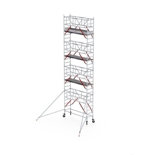 Altrex Rolsteiger RS TOWER 51-S met Safe-Quick® 2 Guardrail en Fiberdeck – 75x185 9,2m werkhoogte