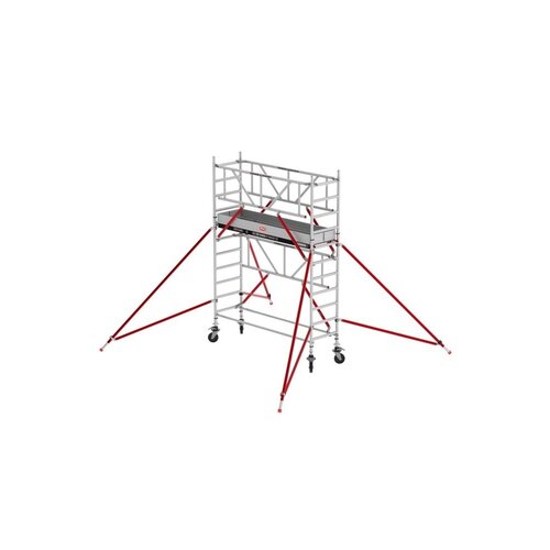 Altrex Rolsteiger RS TOWER 51-S met Safe-Quick® 2 Guardrail en Fiberdeck – 75x245 4,2m werkhoogte