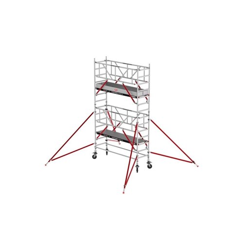 Altrex Rolsteiger RS TOWER 51-S met Safe-Quick® 2 Guardrail en Fiberdeck – 75x245 5,2m werkhoogte