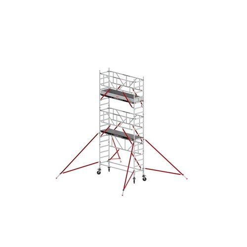 Altrex Rolsteiger RS TOWER 51-S met Safe-Quick® 2 Guardrail en Fiberdeck – 75x245 6,2m werkhoogte