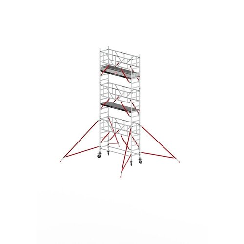Altrex Rolsteiger RS TOWER 51-S met Safe-Quick® 2 Guardrail en Fiberdeck – 75x245 7,2m werkhoogte