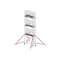 Altrex Rolsteiger RS TOWER 51-S met Safe-Quick® 2 Guardrail en Fiberdeck – 75x245 8,2m werkhoogte